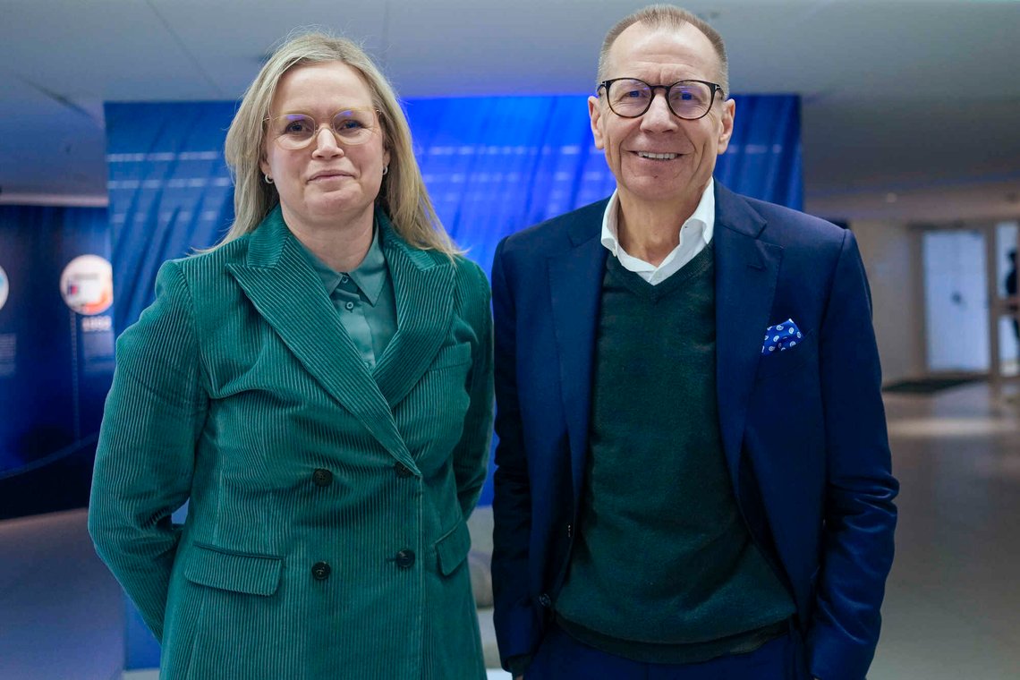 Oslo 20260305.
Konsernsjef Birgitte Ringstad Vartdal og finansdirektør Tor Lønnum i Statkraft legger fram resultater for fjerde kvartal 2025.
Foto: Terje Pedersen / NTB Oslo 20260305.
Konsernsjef Birgitte Ringstad Vartdal og finansdirektør Tor Lønnum i Statkraft legger fram resultater for fjerde kvartal 2025.
Foto: Terje Pedersen / NTB