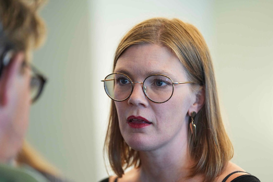Partileder i Rødt, Marie Sneve Martinussen, krever full gjennomgang av barnevernet i hele Norge. Foto: Lise Åserud / NTB Partileder i Rødt, Marie Sneve Martinussen, krever full gjennomgang av barnevernet i hele Norge. Foto: Lise Åserud / NTB