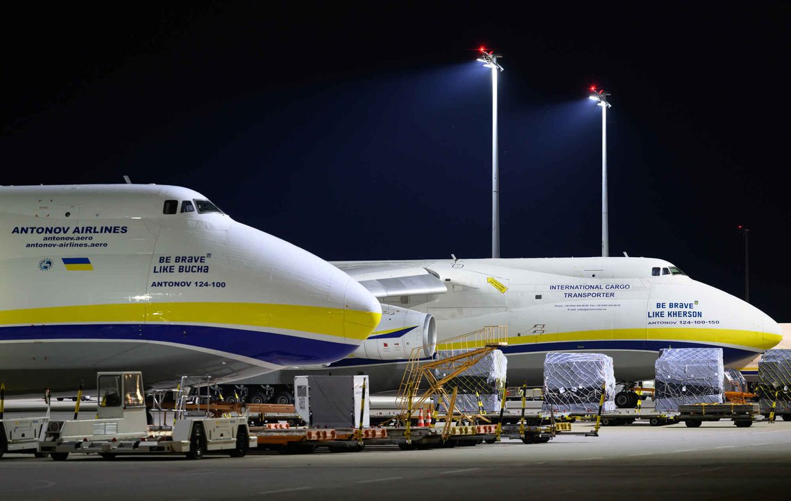Ukrainian Antonov cargo planes are parked at Leipzig/Halle Airport in Schkeuditz, Germany, on Wednesday, Aug. 5, 2026. (Hendrik Schmidt/dpa via AP) Ukrainian Antonov cargo planes are parked at Leipzig/Halle Airport in Schkeuditz, Germany, on Wednesday, Aug. 5, 2026. (Hendrik Schmidt/dpa via AP)