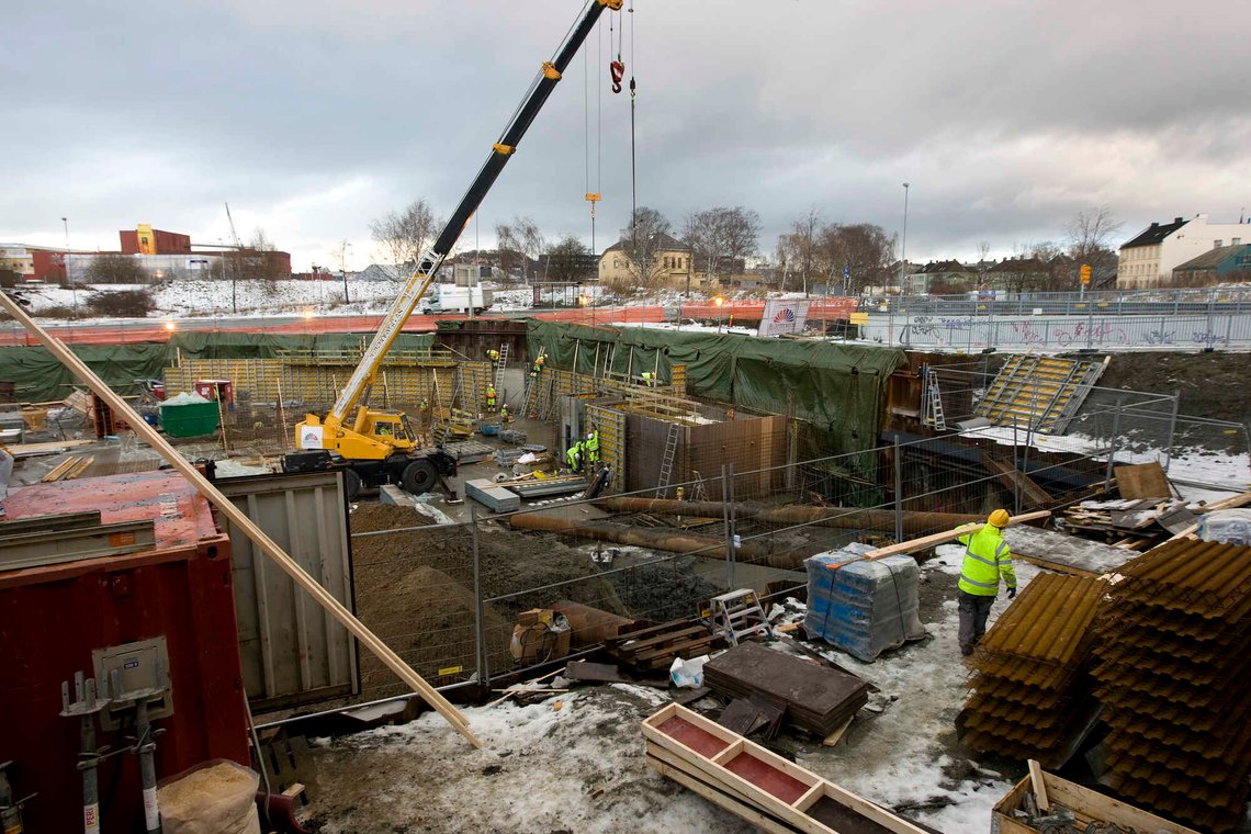 Byggebransjen i Norge har tunge tider. Foto: Gorm Kallestad / NTB Byggebransjen i Norge har tunge tider. Foto: Gorm Kallestad / NTB