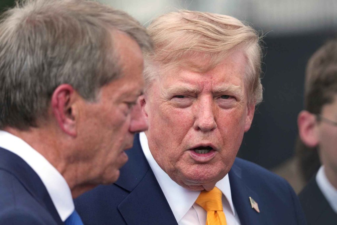 President Donald Trump speaks with Nebraska Gov. Jim Pillen after a back to school event in the Rose Garden of the White House, Monday, Aug. 24, 2026, in Washington. (AP Photo/Alex Brandon) President Donald Trump speaks with Nebraska Gov. Jim Pillen after a back to school event in the Rose Garden of the White House, Monday, Aug. 24, 2026, in Washington. (AP Photo/Alex Brandon)