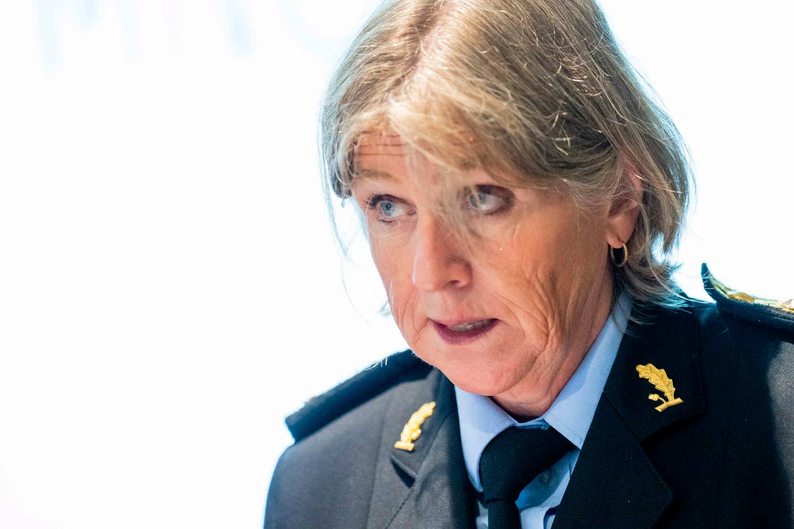 Oslo 20240823.
Sjef for Kripos Kristin Kvigne under en pressekonferanse om temaet kriminelle nettverk og politiets styrkede innsats mot denne trusselen hos Politidirektoratet.
Foto: Fredrik Varfjell / NTB Oslo 20240823.
Sjef for Kripos Kristin Kvigne under en pressekonferanse om temaet kriminelle nettverk og politiets styrkede innsats mot denne trusselen hos Politidirektoratet.
Foto: Fredrik Varfjell / NTB
