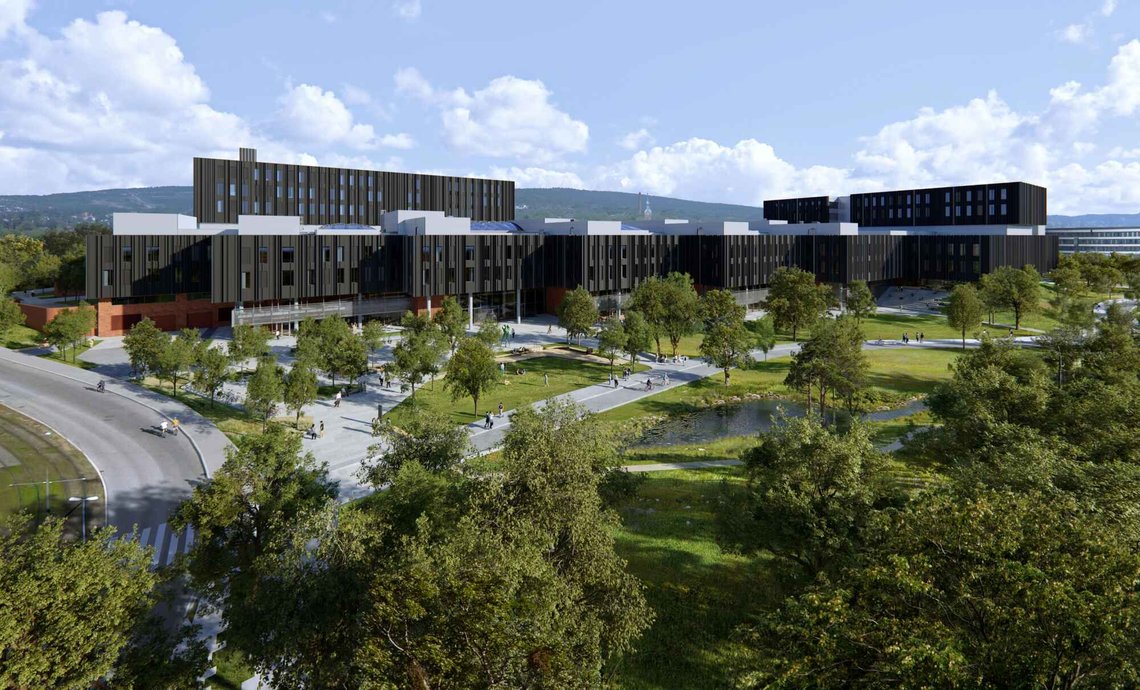 3D-illustrasjon av Livsvitenskapsbygget. Foto: Ratio arkitekter/Statsbygg + KVANT 1 3D-illustrasjon av Livsvitenskapsbygget. Foto: Ratio arkitekter/Statsbygg + KVANT 1