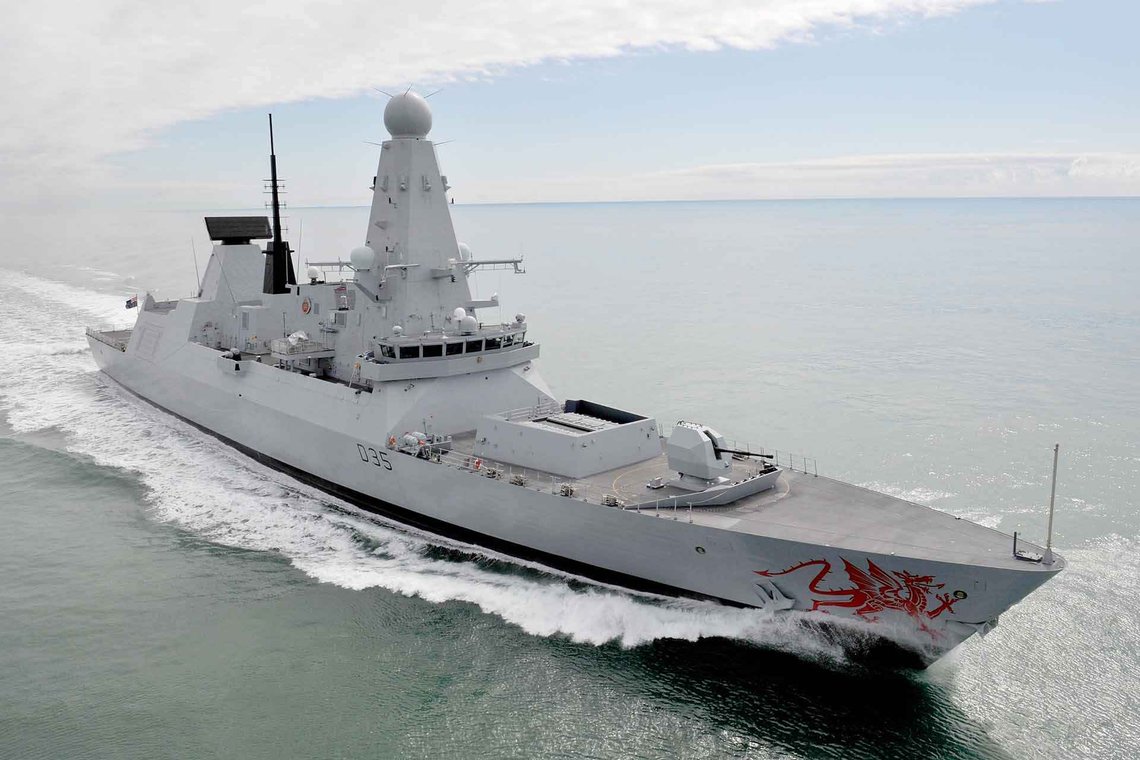 HMS Dragon. Ill.foto: Nicky Wilson HMS Dragon. Ill.foto: Nicky Wilson
