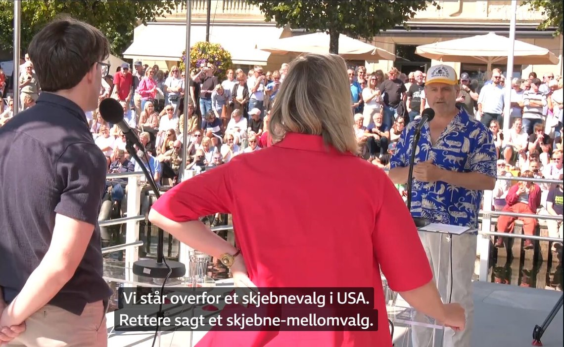 Skjermbilde fra Trygdekontoret live med Thomas Seltzer, Arendalsuka 2026. Skjermbilde fra Trygdekontoret live med Thomas Seltzer, Arendalsuka 2026.