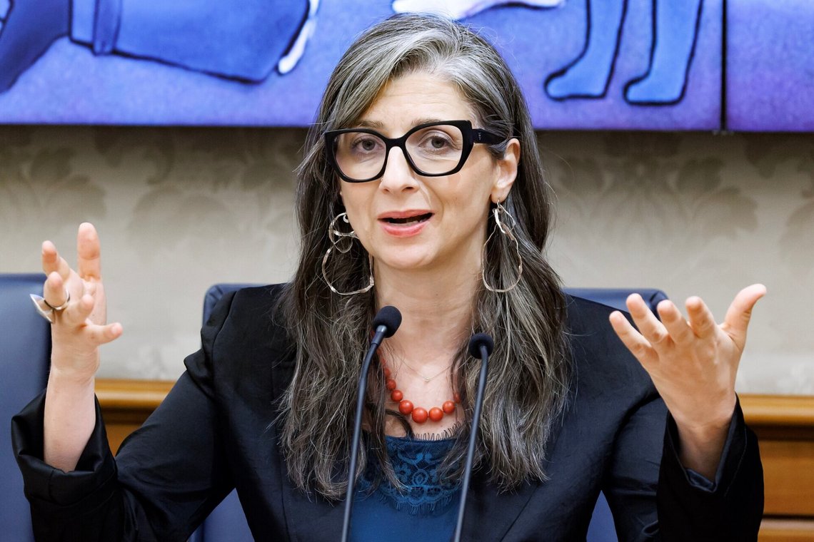 FNs spesialrapportør for Vestbredden og Gaza, Francesca Albanese. Foto: Roberto Monaldo / LaPresse / AP / NTB FNs spesialrapportør for Vestbredden og Gaza, Francesca Albanese. Foto: Roberto Monaldo / LaPresse / AP / NTB
