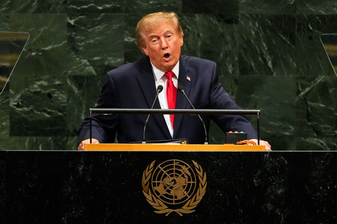 USAs president Donald Trumps tale i FN har skapt reaksjoner, men noen av reaksjonene må betegnes som «fake news». Foto: Seth Wenig / AP / NTB USAs president Donald Trumps tale i FN har skapt reaksjoner, men noen av reaksjonene må betegnes som «fake news». Foto: Seth Wenig / AP / NTB