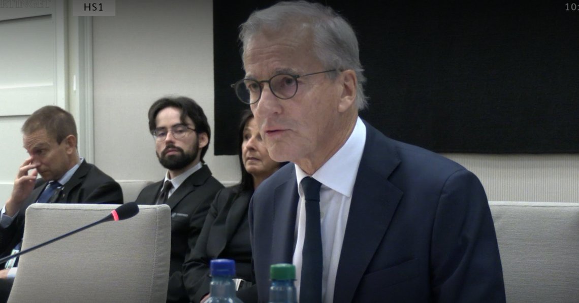Statsminister Jonas Gahr Støre (Ap) deltok i Epstein-høringen i Stortinget på grunn av sin tid som utenriksminister. Foto: Stortinget Statsminister Jonas Gahr Støre (Ap) deltok i Epstein-høringen i Stortinget på grunn av sin tid som utenriksminister. Foto: Stortinget