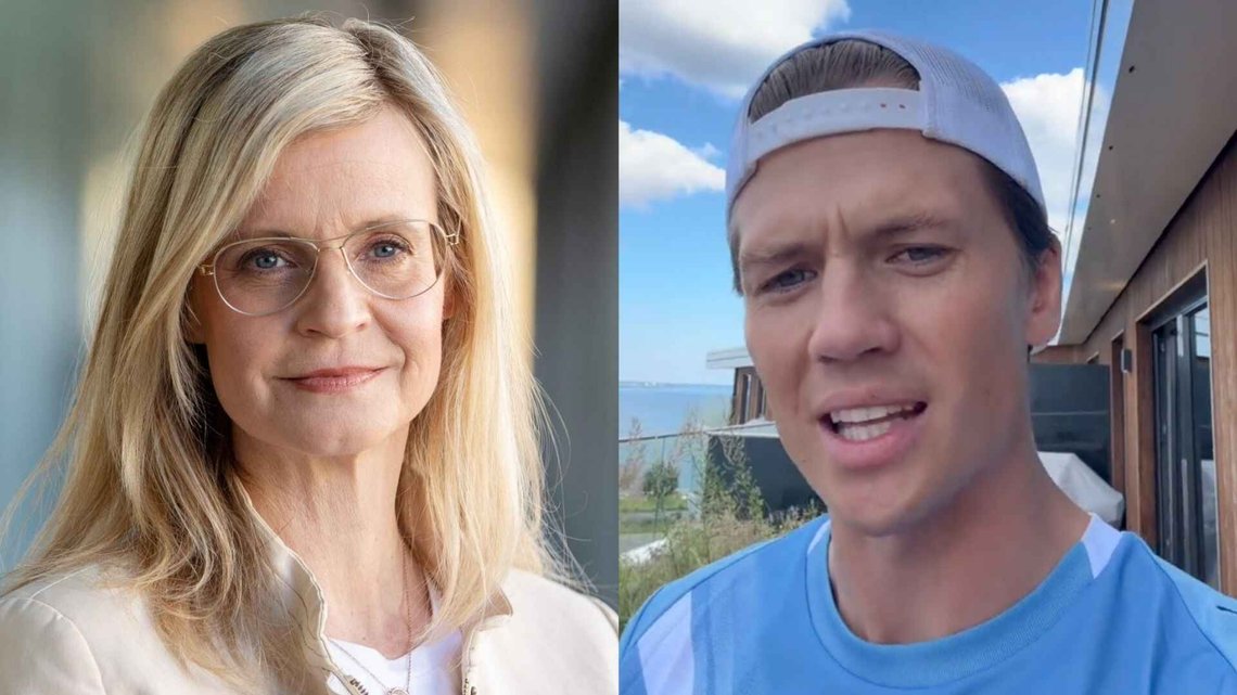 Influenseren Sebastian «Baris» Brevik (t.h.) mente det var helt opplagt at nordmenn vil handle med andre nordmenn, og at det ikke er rasisme. Han reagerer på TV 2s klipping og håndtering av hans intervju. Foto: NTB/TikTok Influenseren Sebastian «Baris» Brevik (t.h.) mente det var helt opplagt at nordmenn vil handle med andre nordmenn, og at det ikke er rasisme. Han reagerer på TV 2s klipping og håndtering av hans intervju. Foto: NTB/TikTok