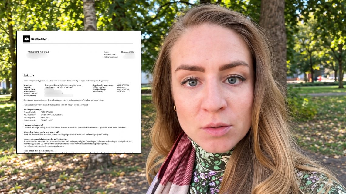 Psykolog og podkastvert Silje Schevig fikk en bot på rett under 40.000 kroner for å ikke ha oppgitt seg selv som «rettighetshaver» i sitt eget selskap. Foto: Privat Psykolog og podkastvert Silje Schevig fikk en bot på rett under 40.000 kroner for å ikke ha oppgitt seg selv som «rettighetshaver» i sitt eget selskap. Foto: Privat