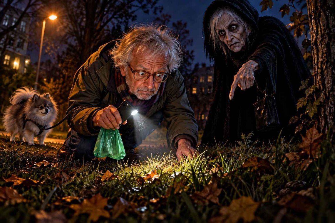 Og brått er hun der, den gamle damen, med dirrende pekeklo. Lorteposen forplikter. Og brått er hun der, den gamle damen, med dirrende pekeklo. Lorteposen forplikter.