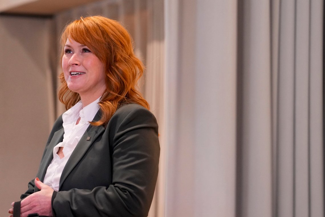 LO-leder Kine Asper Vistnes inviterte til seminar om terrorangrepet 11. september 2021. Høyreekstremisme fikk skylden, islamisme ble ignorert. Foto: Javad Parsa / NTB LO-leder Kine Asper Vistnes inviterte til seminar om terrorangrepet 11. september 2021. Høyreekstremisme fikk skylden, islamisme ble ignorert. Foto: Javad Parsa / NTB