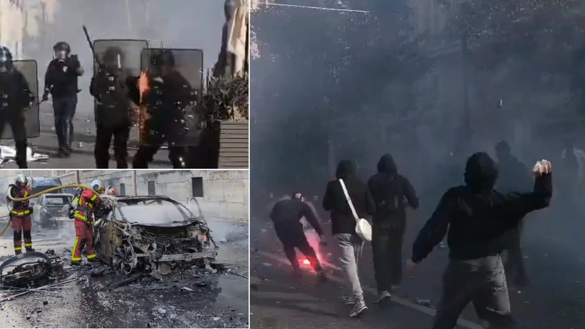 Regjeringen går hardt ut mot ytre venstre for de massive opptøyene som har ført til store sammenstøt med politi, vold, branner, eksplosjoner og utbredt plyndring av luksusbutikker. Foto: X Regjeringen går hardt ut mot ytre venstre for de massive opptøyene som har ført til store sammenstøt med politi, vold, branner, eksplosjoner og utbredt plyndring av luksusbutikker. Foto: X