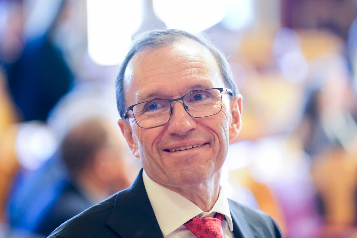 Oslo 20261006.
Utenriksminister Espen Barth Eide (Ap) under trontaledebatten i Stortinget.
Foto: Fredrik Varfjell / NTB Oslo 20261006.
Utenriksminister Espen Barth Eide (Ap) under trontaledebatten i Stortinget.
Foto: Fredrik Varfjell / NTB