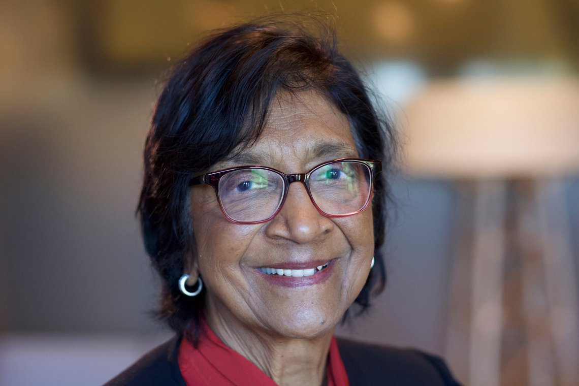 Former ICC judge Navi Pillay, who was awarded the 2026 Nobel Peace Prize, poses for a photograph in The Hague, Netherlands, Monday, Oct. 12, 2026. (AP Photo/Patrick Post) Former ICC judge Navi Pillay, who was awarded the 2026 Nobel Peace Prize, poses for a photograph in The Hague, Netherlands, Monday, Oct. 12, 2026. (AP Photo/Patrick Post)