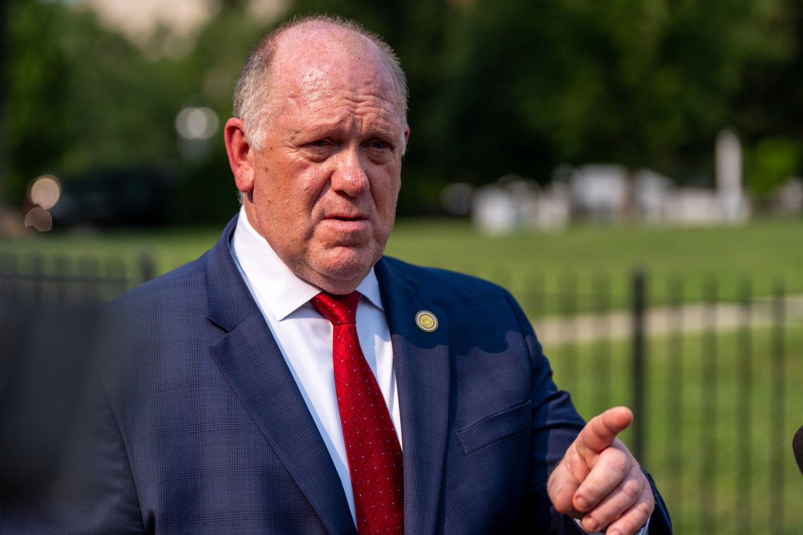 White House border czar Tom Homan speaks with reporters at the White House, Tuesday, July 14, 2026, in Washington.(AP Photo/Alex Brandon) White House border czar Tom Homan speaks with reporters at the White House, Tuesday, July 14, 2026, in Washington.(AP Photo/Alex Brandon)