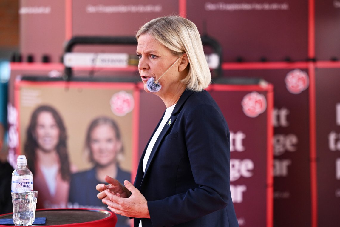Socialdemokraternas leder Magdalena Andersson vant valget i Sverige, men har slitt med å danne regjering. Foto: Jonathan Näckstrand / TT via AP / NTB Socialdemokraternas leder Magdalena Andersson vant valget i Sverige, men har slitt med å danne regjering. Foto: Jonathan Näckstrand / TT via AP / NTB