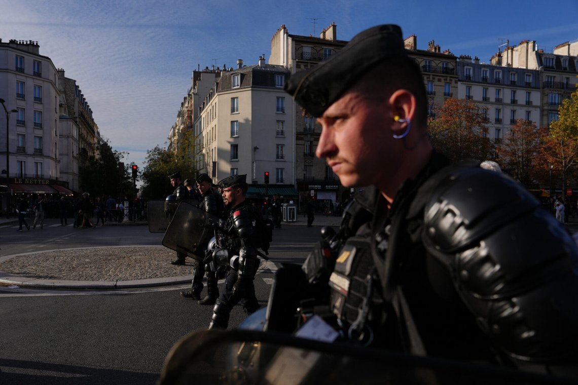 Riot police face high school students as they gather before a demonstration against under-resourced schools in Paris, Tuesday, Oct. 6, 2026. (AP Photo/Aurelien Morissard) Riot police face high school students as they gather before a demonstration against under-resourced schools in Paris, Tuesday, Oct. 6, 2026. (AP Photo/Aurelien Morissard)