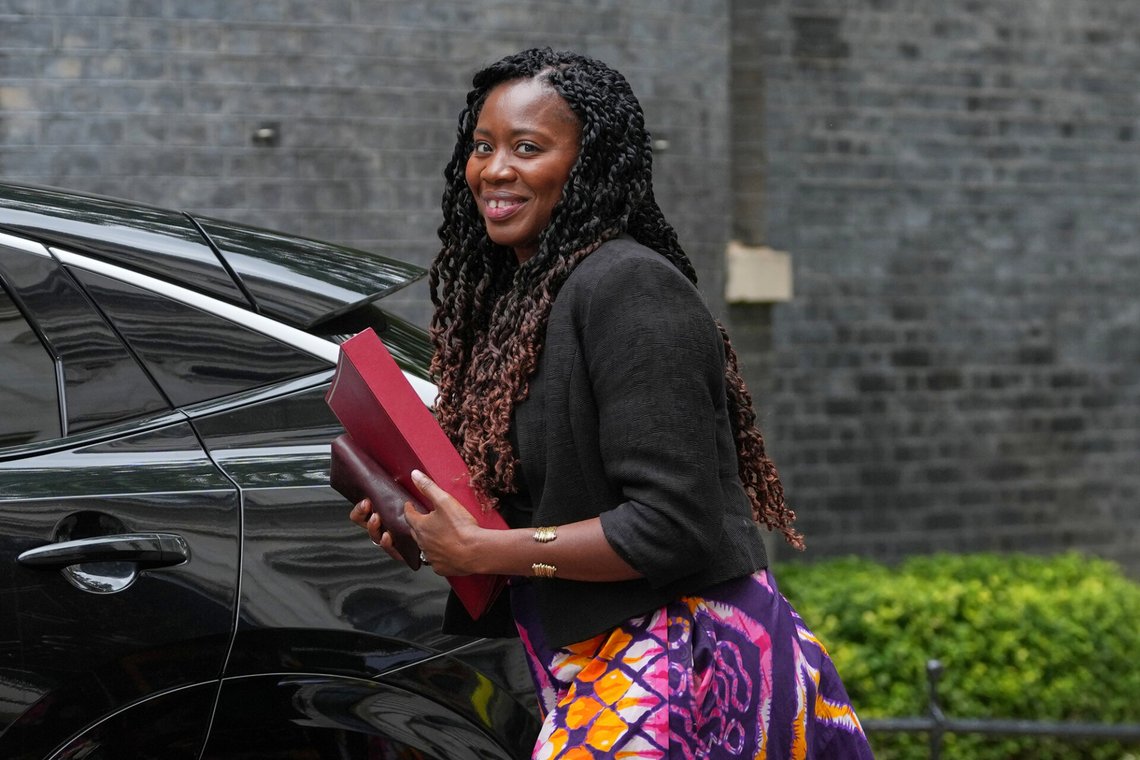 Miatta Fahnbulleh, Britain's Secretary of State for Energy Security and Net Zero arrives for a Cabinet meeting in Downing Street in London, Tuesday, July 21, 2026. (AP Photo/Kirsty Wigglesworth) Miatta Fahnbulleh, Britain's Secretary of State for Energy Security and Net Zero arrives for a Cabinet meeting in Downing Street in London, Tuesday, July 21, 2026. (AP Photo/Kirsty Wigglesworth)