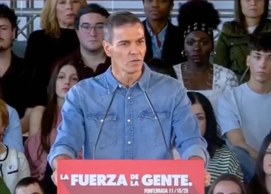 Det hevdes at Pedro Sánchez er i «panikkmodus» foran nyvalget 29. november. Skjermbilde fra X-video Det hevdes at Pedro Sánchez er i «panikkmodus» foran nyvalget 29. november. Skjermbilde fra X-video