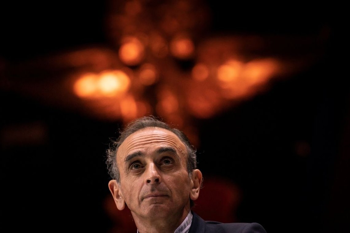 French Political columnists Eric Zemmour takes part in a debate "Dialogue in Europe" on April 25, 2019 in Paris. (Photo by Lionel BONAVENTURE / AFP) (Photo credit should read LIONEL BONAVENTURE/AFP via Getty Images) French Political columnists Eric Zemmour takes part in a debate "Dialogue in Europe" on April 25, 2019 in Paris. (Photo by Lionel BONAVENTURE / AFP) (Photo credit should read LIONEL BONAVENTURE/AFP via Getty Images)