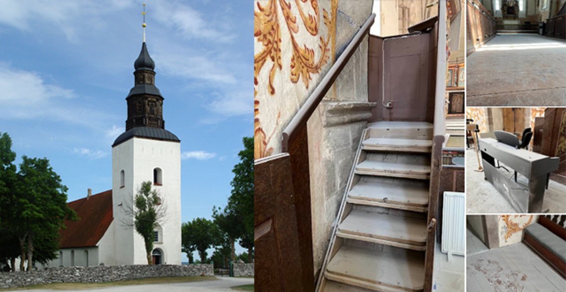 Th: Fårö kyrka
Foto:Jürgen Howaldt
Tv:Skador på kyrkan
Foto:Martina Åkeson Wollbo/Facebook Th: Fårö kyrka
Foto:Jürgen Howaldt
Tv:Skador på kyrkan
Foto:Martina Åkeson Wollbo/Facebook