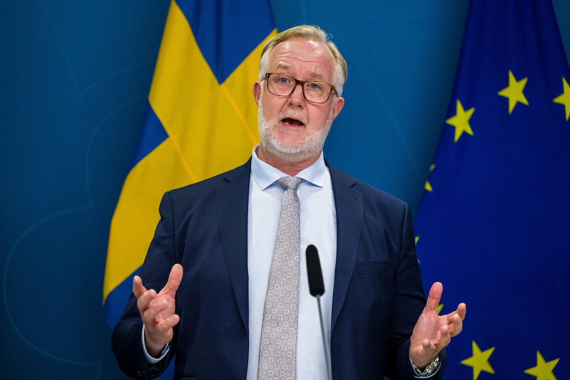 Johan Pehrson, integrationsminister, Liberalerna,
Photo by PELLE T NILSSON/Swedish Press Agency Johan Pehrson, integrationsminister, Liberalerna,
Photo by PELLE T NILSSON/Swedish Press Agency