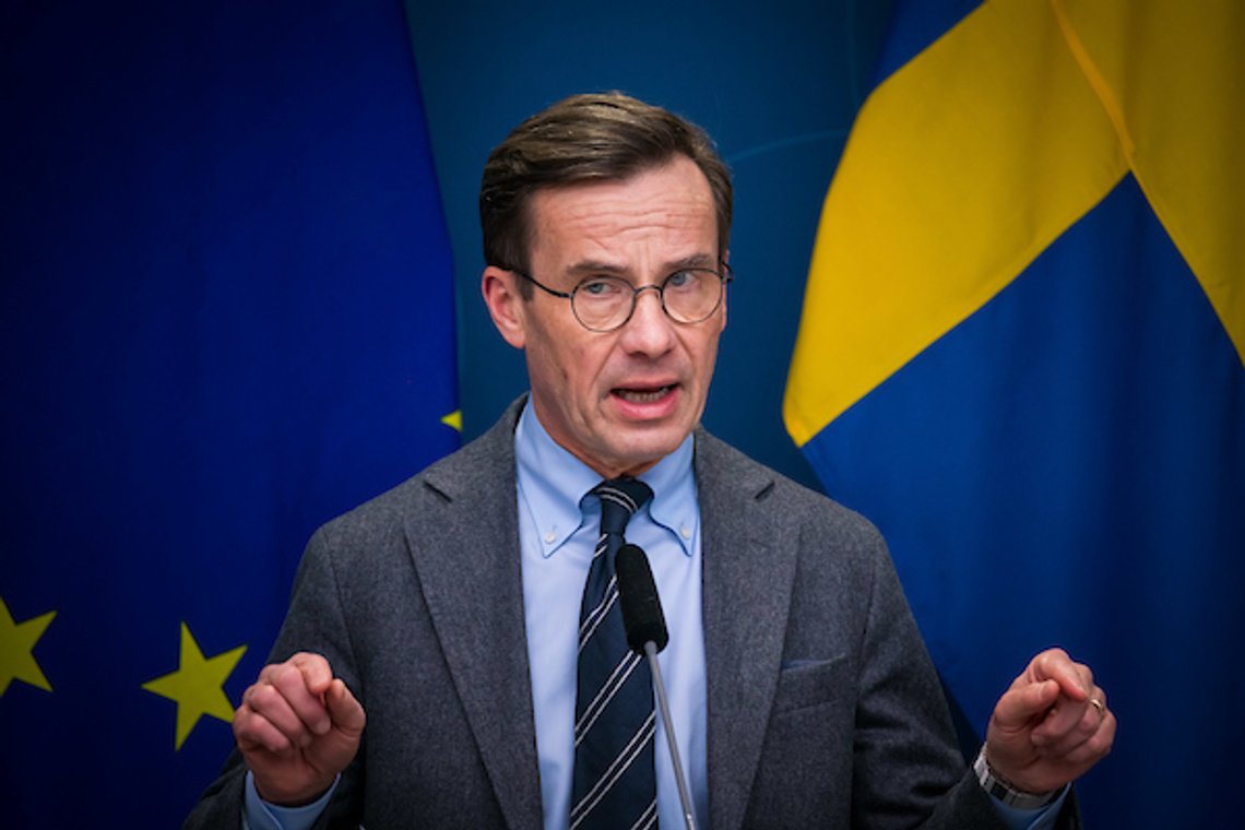 STOCKHOLM, SWEDEN - JANUARY 31: Ulf Kristersson, statsminister, Moderaterna on January 31, 2023.
Bilder från pressträff gällande om Sveriges säkerhet.
>>
Pictures from a press conference regarding Swedens security.
Photo by ROGER SAHLSTRÖM/Swedish Press Agency STOCKHOLM, SWEDEN - JANUARY 31: Ulf Kristersson, statsminister, Moderaterna on January 31, 2023.
Bilder från pressträff gällande om Sveriges säkerhet.
>>
Pictures from a press conference regarding Swedens security.
Photo by ROGER SAHLSTRÖM/Swedish Press Agency