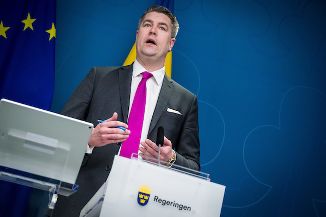 Oscar Sjöstedt, Sverigedemokraternas ekonomisk-politiske talesperson on March 23, 2023.
Pressträff angående tillägg i vårbudgeten i pressrum Bella.
Photo by PELLE T NILSSON/Swedish Press Agency Oscar Sjöstedt, Sverigedemokraternas ekonomisk-politiske talesperson on March 23, 2023.
Pressträff angående tillägg i vårbudgeten i pressrum Bella.
Photo by PELLE T NILSSON/Swedish Press Agency