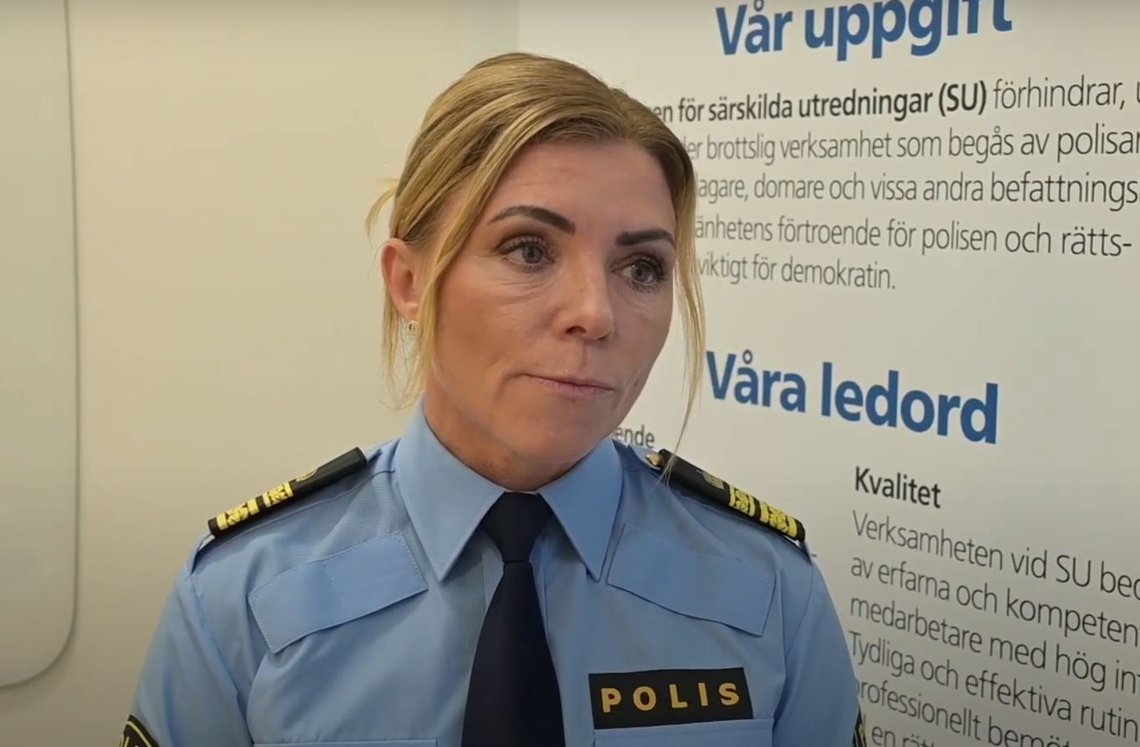 Anna Benedetti, chef för utredningsenheten på Avdelningen för särskilda utredningar
Foto: Roger Sahlström Anna Benedetti, chef för utredningsenheten på Avdelningen för särskilda utredningar
Foto: Roger Sahlström