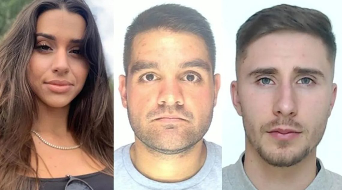 Tania Gomez, Victor Miah och Dominik Nirberg är efterlysta av Europol. Foto: Europol Tania Gomez, Victor Miah och Dominik Nirberg är efterlysta av Europol. Foto: Europol