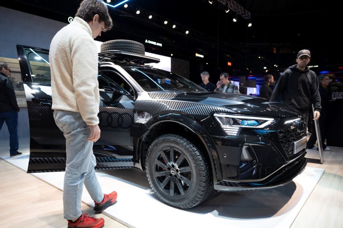 Nya elektriska Audi-modeller visas i Stockholm. Foto: Pontus Lundahl / TT Nya elektriska Audi-modeller visas i Stockholm. Foto: Pontus Lundahl / TT