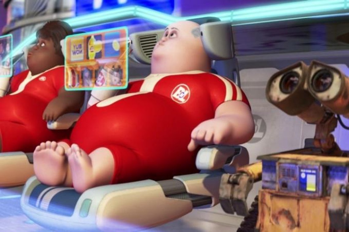 Filmen Wall-e utspelar sig i en dystopisk framtid där människorna har passiviserats och robotarna gör allt arbete.
Foto: Skärmdump "Wall-e" Filmen Wall-e utspelar sig i en dystopisk framtid där människorna har passiviserats och robotarna gör allt arbete.
Foto: Skärmdump "Wall-e"
