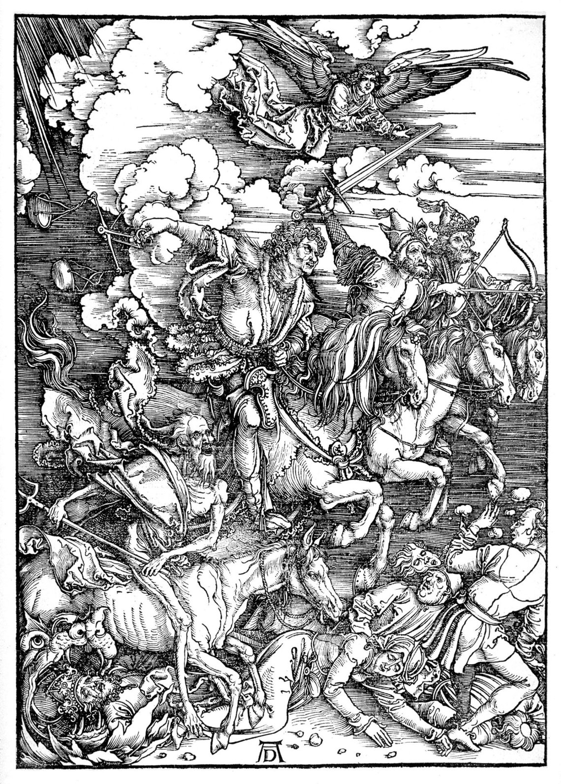 Albrecht Durer: The Four Horsemen of the Apocalypse, Death, Famine, Pestilence and War (1498) Albrecht Durer: The Four Horsemen of the Apocalypse, Death, Famine, Pestilence and War (1498)