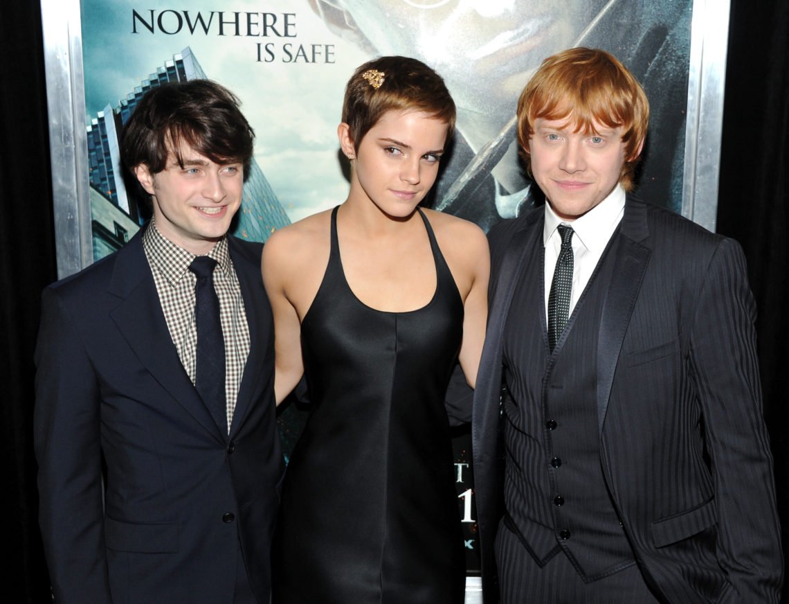 Daniel Radcliffe, Emma Watson och Rupert Grint under en Harry Potter-premiär 2010. Foto: Evan Agostini / AP Photo / NTB Daniel Radcliffe, Emma Watson och Rupert Grint under en Harry Potter-premiär 2010. Foto: Evan Agostini / AP Photo / NTB