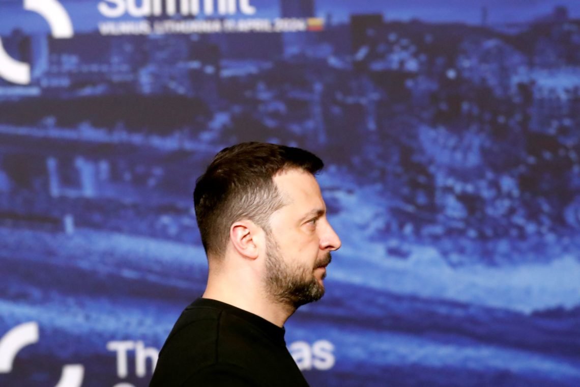 Ukrainas president Volodymyr Zelenskyj. Foto: Mindaugas Kulbis /AP Photo Ukrainas president Volodymyr Zelenskyj. Foto: Mindaugas Kulbis /AP Photo