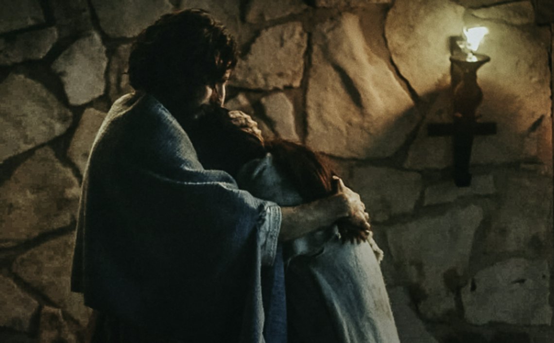Jesus möter Maria Magdalena i serien "The Chosen". Foto: Skärmdump video The Chosen Jesus möter Maria Magdalena i serien "The Chosen". Foto: Skärmdump video The Chosen