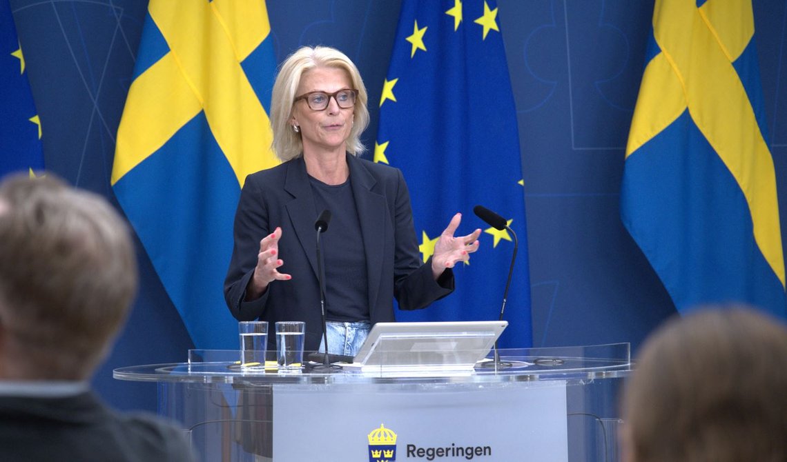 Finansminister Elisabeth Svantesson (M)
Foto: Roger Sahlström Finansminister Elisabeth Svantesson (M)
Foto: Roger Sahlström