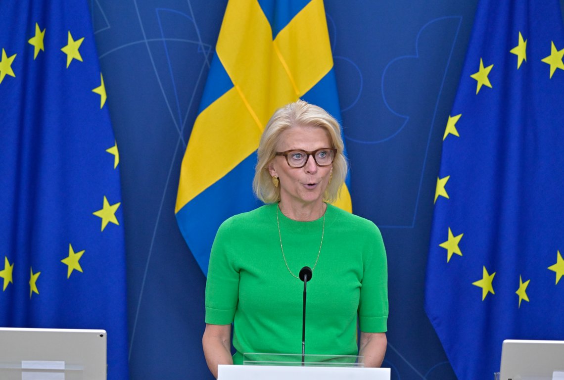 Finansminister Elisabeth Svantesson (M)
Foto: Roger Sahlström Finansminister Elisabeth Svantesson (M)
Foto: Roger Sahlström
