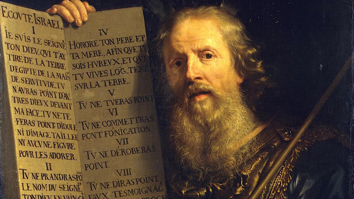 Philippe de Champaigne (1602–1674), "Moses med de tio budorden", Eremitaget, St. Petersburg. Philippe de Champaigne (1602–1674), "Moses med de tio budorden", Eremitaget, St. Petersburg.