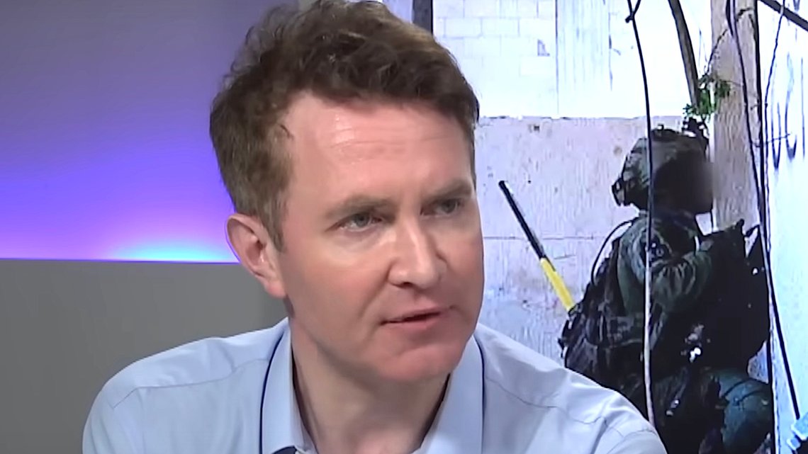 Douglas Murray. Foto: Skärmdump video Israel National News / YouTube. Douglas Murray. Foto: Skärmdump video Israel National News / YouTube.