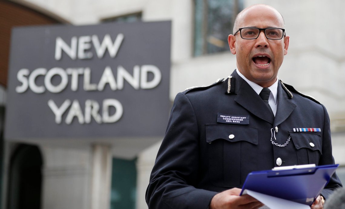 Neil Basu. Foto: Frank Augstein / AP Photo / NTB Neil Basu. Foto: Frank Augstein / AP Photo / NTB
