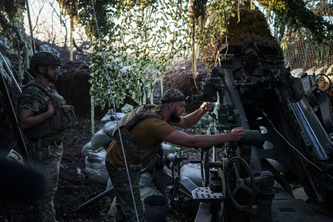 Ukrainian serviceman of 148th separate artillery brigade of the Air Assault Forces prepare his M777 howitzer before firing towards Russian positions at the frontline in Donetsk region, Ukraine, Wednesday, August 21, 2024. (AP Photo/Evgeniy Maloletka) Ukrainian serviceman of 148th separate artillery brigade of the Air Assault Forces prepare his M777 howitzer before firing towards Russian positions at the frontline in Donetsk region, Ukraine, Wednesday, August 21, 2024. (AP Photo/Evgeniy Maloletka)