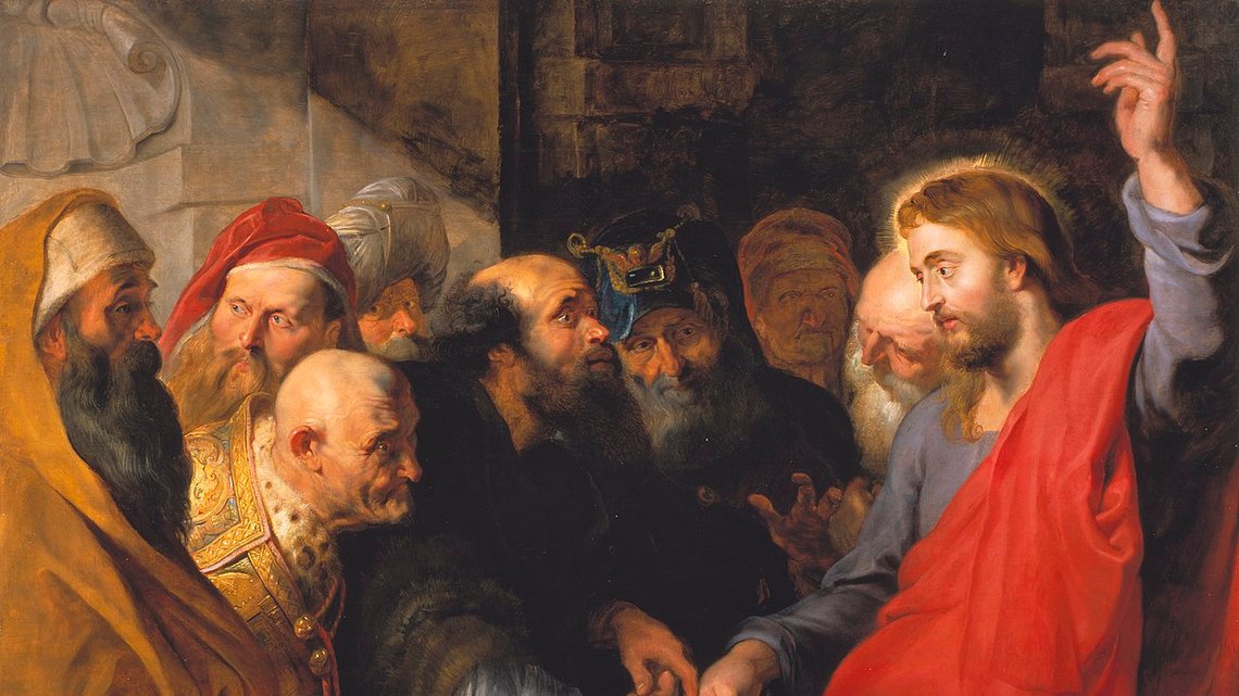 Peter Paul Rubens (1577–1640), "Tempelskatten". Fine Arts Museum of San Francisco. Peter Paul Rubens (1577–1640), "Tempelskatten". Fine Arts Museum of San Francisco.