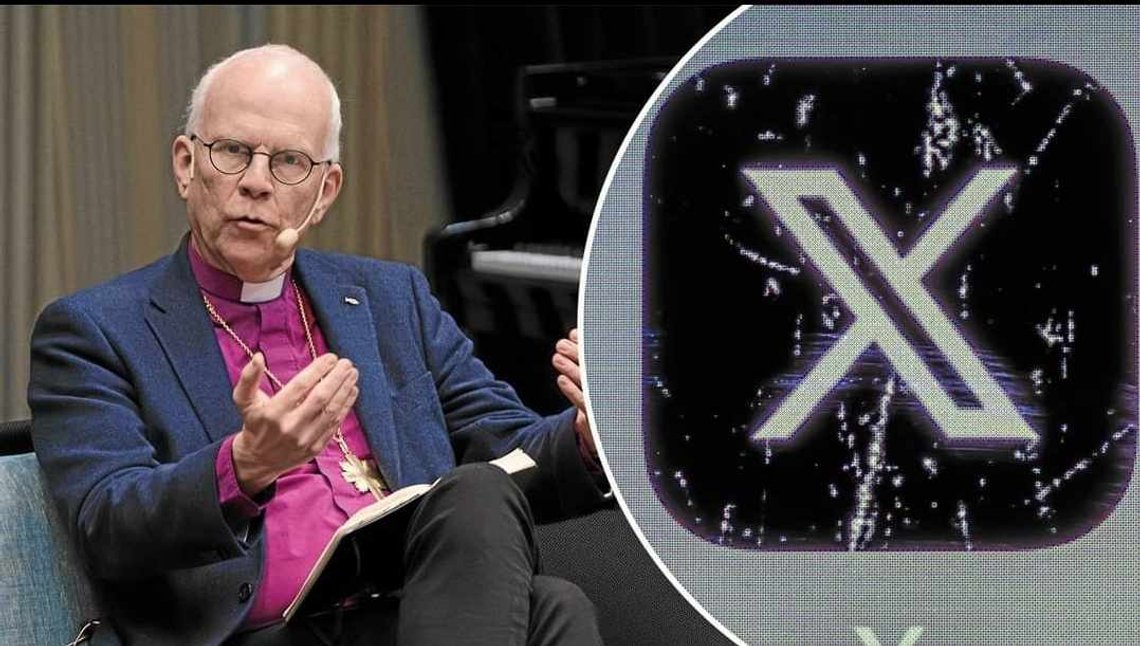 Ärkebiskop Martin Modéus gillar inte X. Foto: Skärmdump Facebook Ärkebiskop Martin Modéus gillar inte X. Foto: Skärmdump Facebook