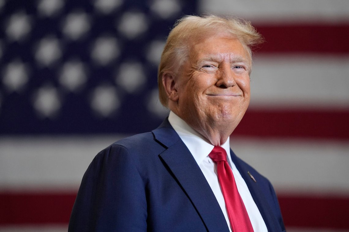 Donald Trump fick tag i börsen i USA efter sin valseger. Foto: Evan Vucci / AP Photo / NTB Donald Trump fick tag i börsen i USA efter sin valseger. Foto: Evan Vucci / AP Photo / NTB