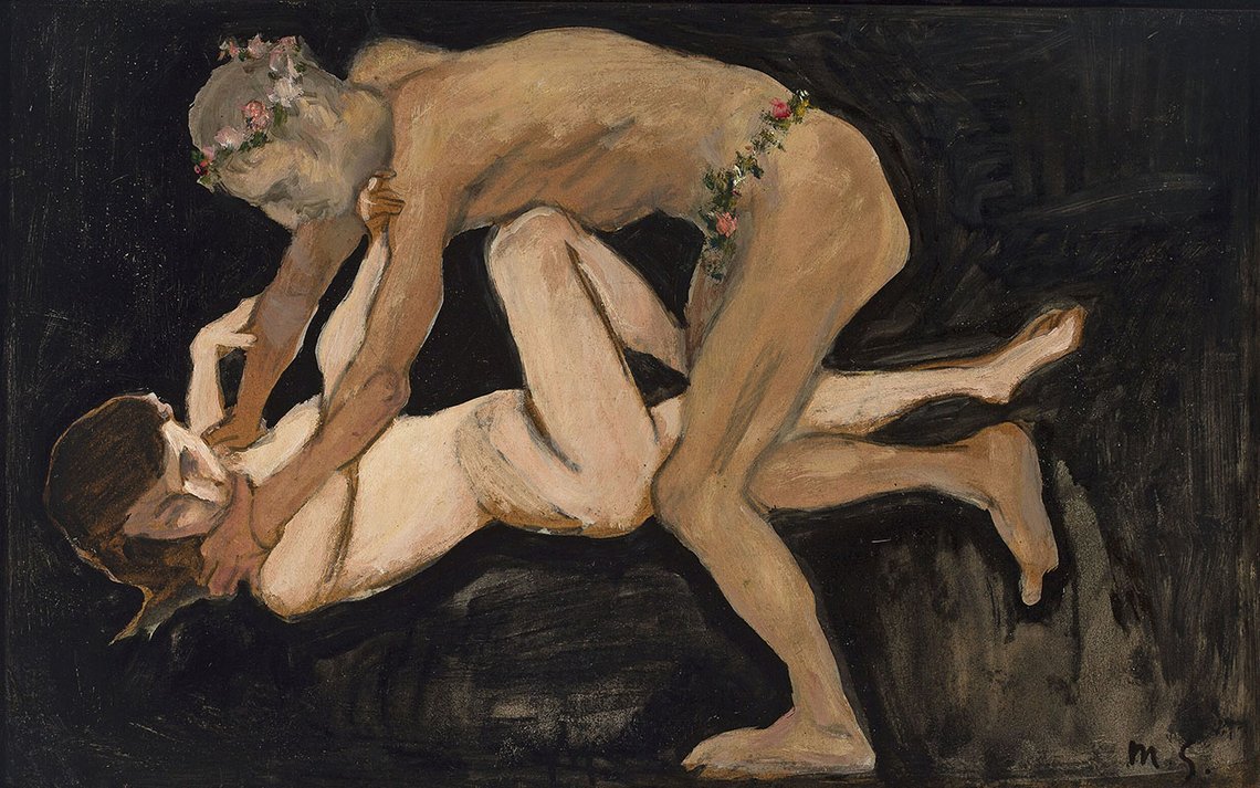 Der Faun und das Mädchen, Max Slevogt (1868–1932), Museo Nacional de Varsovia, Wikimedia Commons Der Faun und das Mädchen, Max Slevogt (1868–1932), Museo Nacional de Varsovia, Wikimedia Commons
