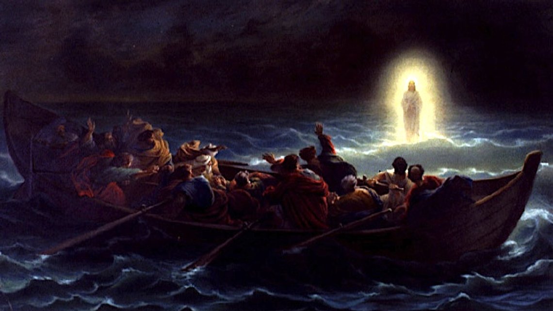 Amédée Varin (1818–1883), "Le Christ marchant sur la mer" Amédée Varin (1818–1883), "Le Christ marchant sur la mer"