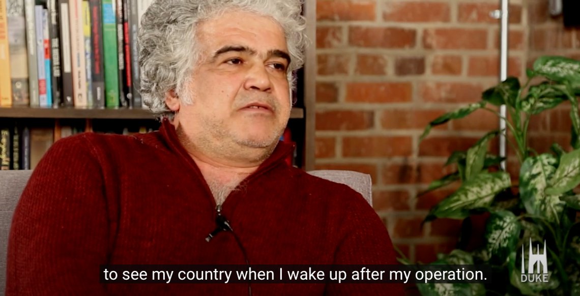 Khaled Khalifa. Foto: Skärmdump YouTube Khaled Khalifa. Foto: Skärmdump YouTube