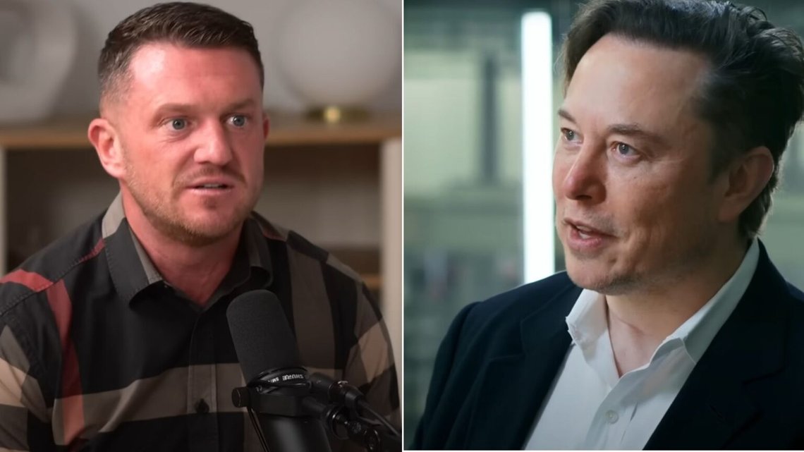 Allt fler konservativa personer i USA kräver att Tommy Robinson ska släppas. Nu vill Elon Musk täcka sina advokatkostnader, hjälpa honom att skaffa en förstklassig advokat och kräva att USA använder sin makt för att släppa Robinson. Foto: YouTube Allt fler konservativa personer i USA kräver att Tommy Robinson ska släppas. Nu vill Elon Musk täcka sina advokatkostnader, hjälpa honom att skaffa en förstklassig advokat och kräva att USA använder sin makt för att släppa Robinson. Foto: YouTube